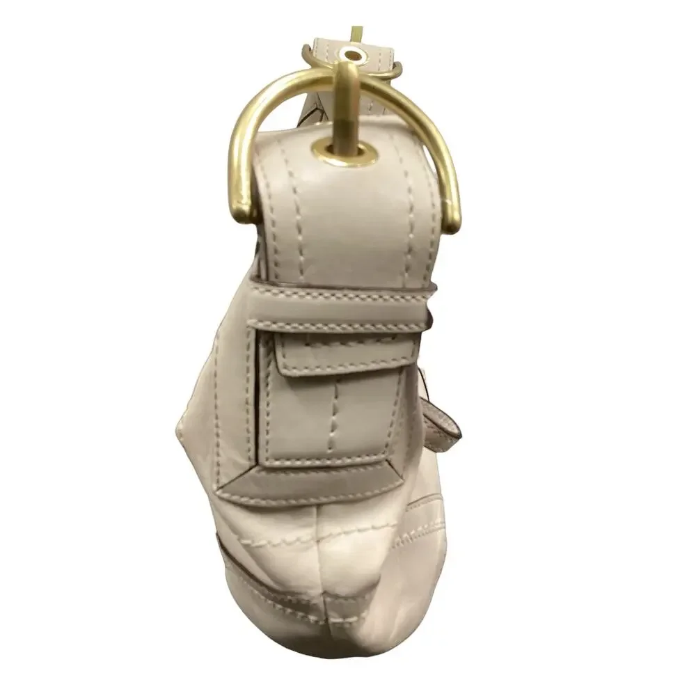 Vintage Coach Purse Women’s 1Size C06S-10043 Hobo ShoulderBag Leather Bone Color